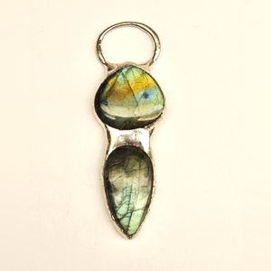 Double Labradorite Pendant